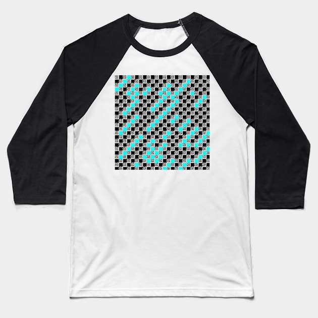 CheckerBoardv1.7 Baseball T-Shirt by findingNull